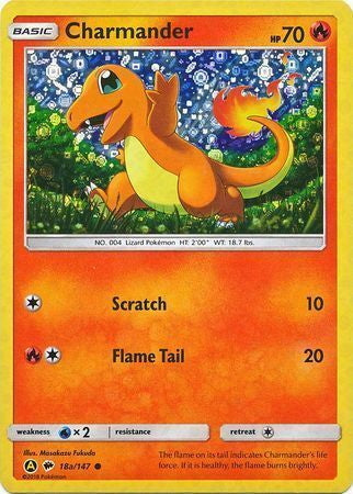 Burning Shadows Charmander #18a/147 Alternate Art